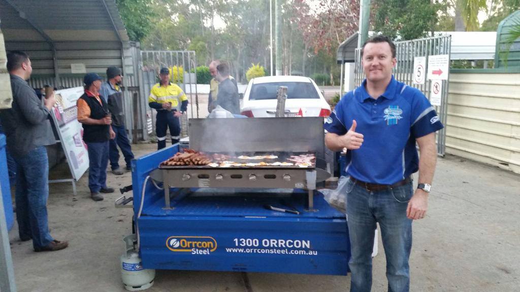 Enjoy the sausage sizzle